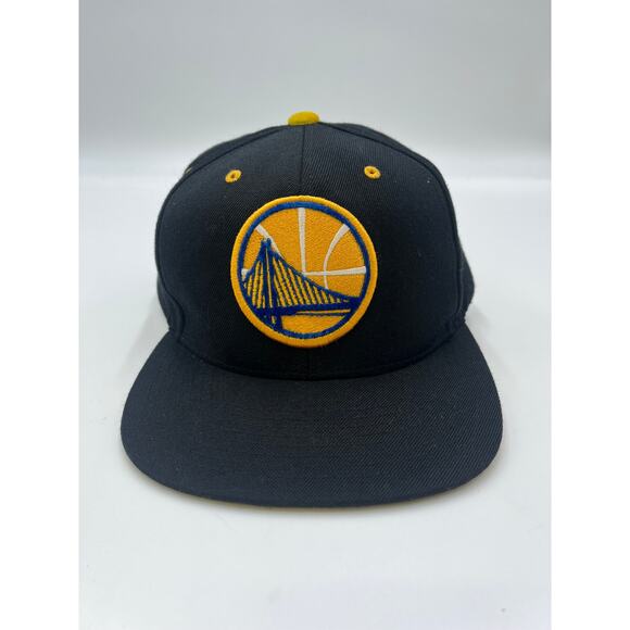 Y2K Golden State Warriors Black & Gold NBA Snapback hat cap 90s Y2K - Picture 1 of 6